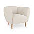 Ember Sherpa Chair Ivory Ivory