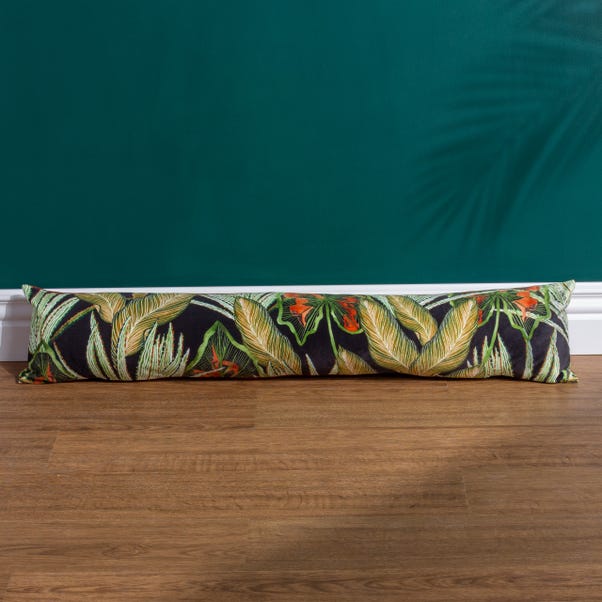 Wylder Tropics Mogori Abstract Leaves Draught Excluder image 1 of 2