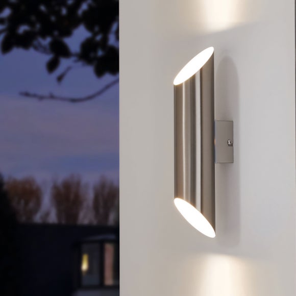 Click to view product details and reviews for Eglo Agolada 2 Light Led Outdoor Wall Light.