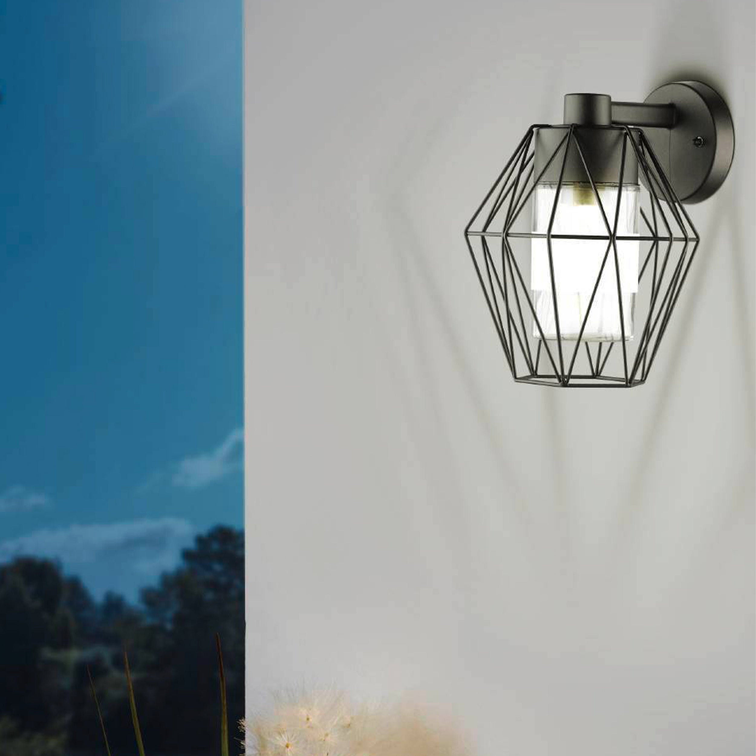 EGLO Canove Caged Outdoor Wall Lamp