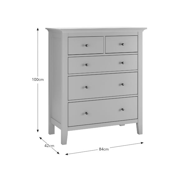 Lynton 5 Drawer Chest | Dunelm