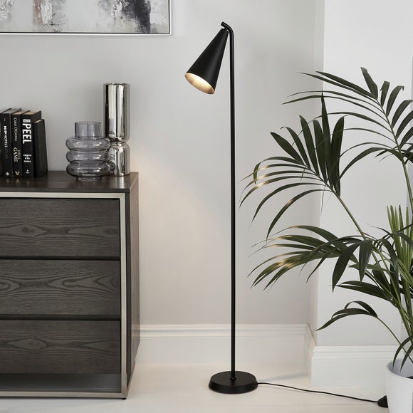 Dunelm black shop floor lamp