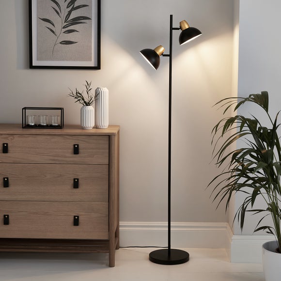 Black floor store lamp dunelm