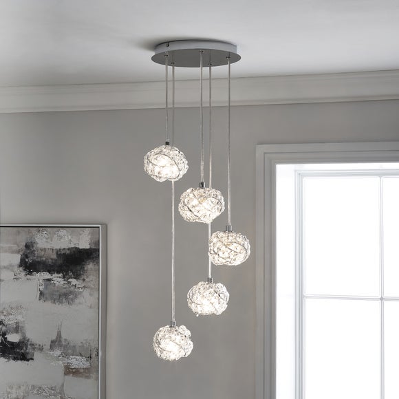 Crystal ceiling deals lights dunelm