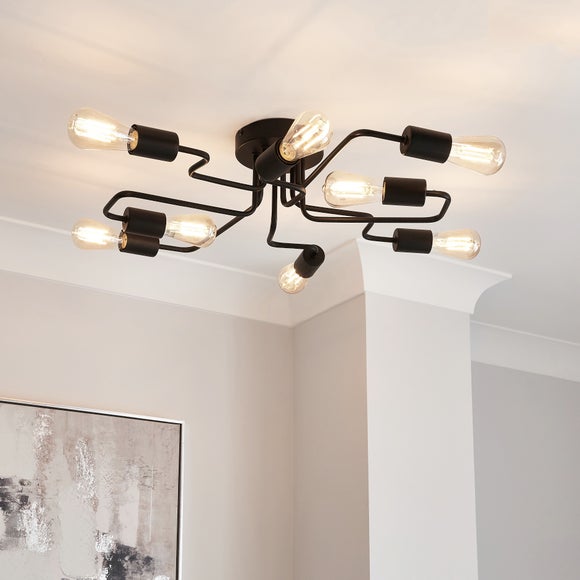 Kacy 8 Light Semi Flush Ceiling Light thumbnail