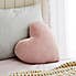 Pink Heart Cushion Light Pink