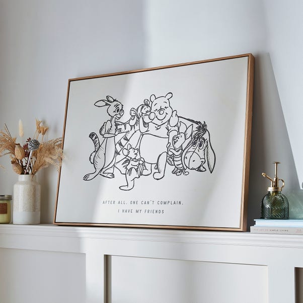 Disney Winnie and Friends Framed Canvas image 1 of 3