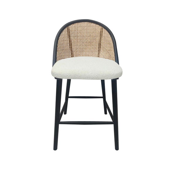 Black and deals cane bar stools