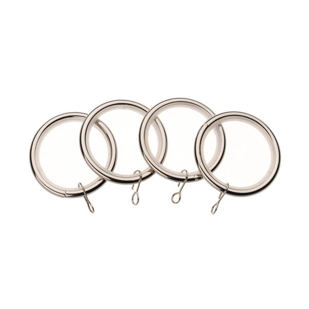 Universal Pack of 4 19mm Curtain Rings image 1 of 1