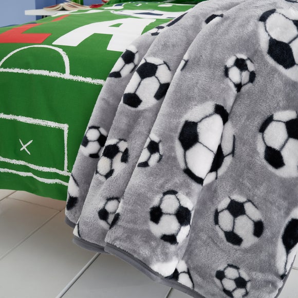 View Catherine Lansfield Football Blanket Grey View Catherine Lansfield Football Blanket Grey
