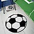 Catherine Lansfield It's a Goal Football Rug  Black and white
