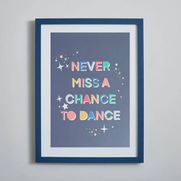 Chance to Dance Framed Print 30cm x 40cm MultiColoured
