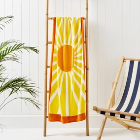 Sunshine Printed Beach Towel