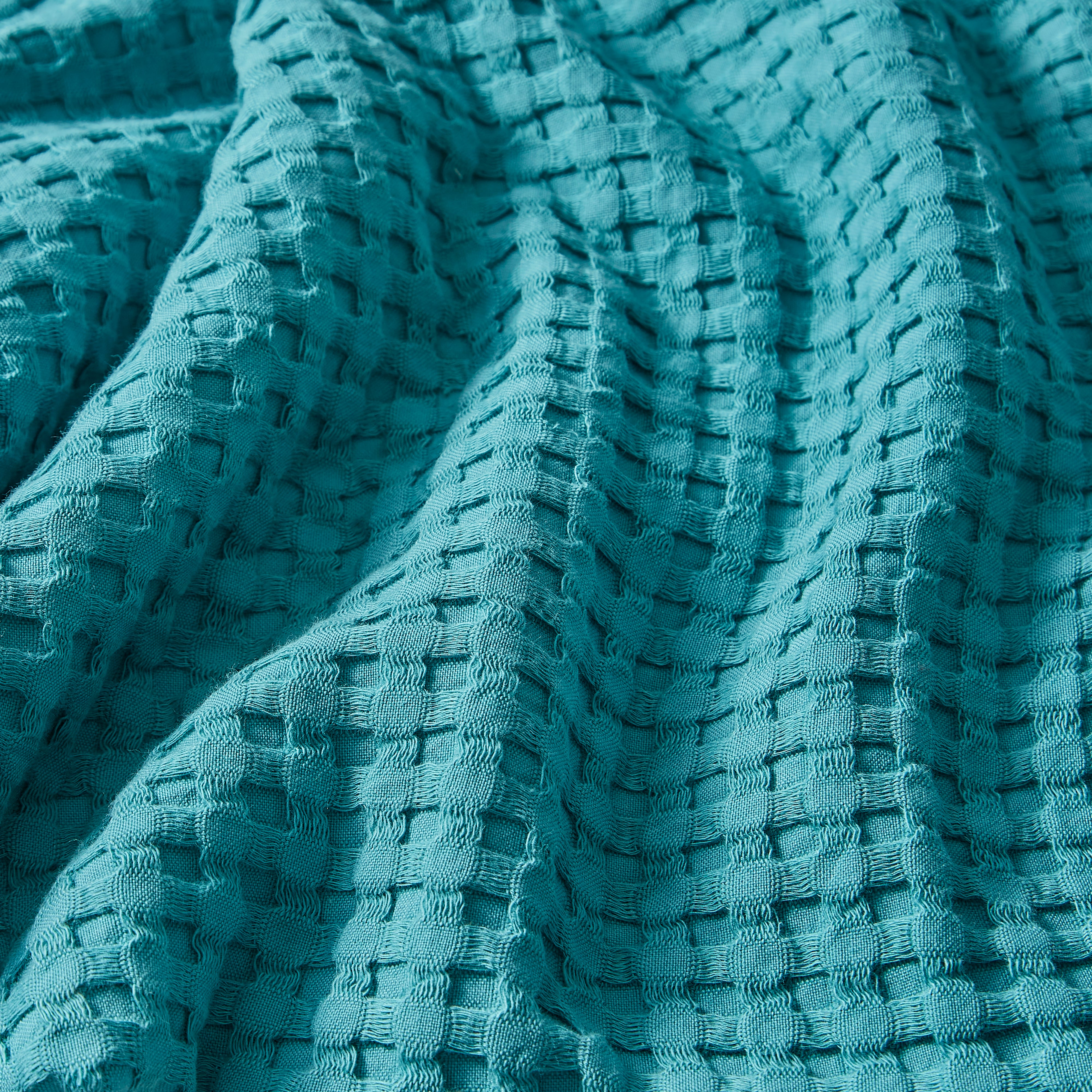 Remade 100% Recycled Cotton Waffle Throw | Dunelm