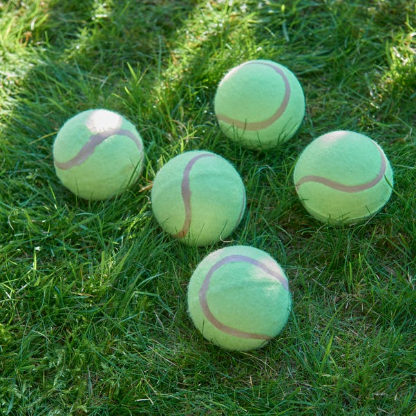 Pack of 5 Tennis Balls  Yellow