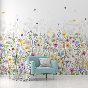 Spring Flowers Multicoloured Mural