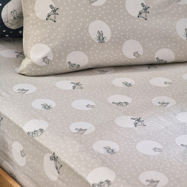 Peter Rabbit™ Spot Me Natural Fitted Sheet image 1 of 1