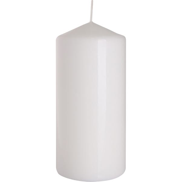 White 6.8x15cm Pillar Candle image 1 of 1