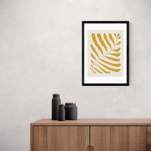 East End Prints Yellow Plant Print