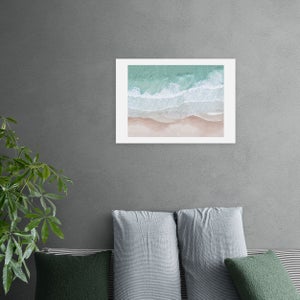East End Prints Aerial Ocean Print