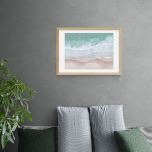 East End Prints Aerial Ocean Print