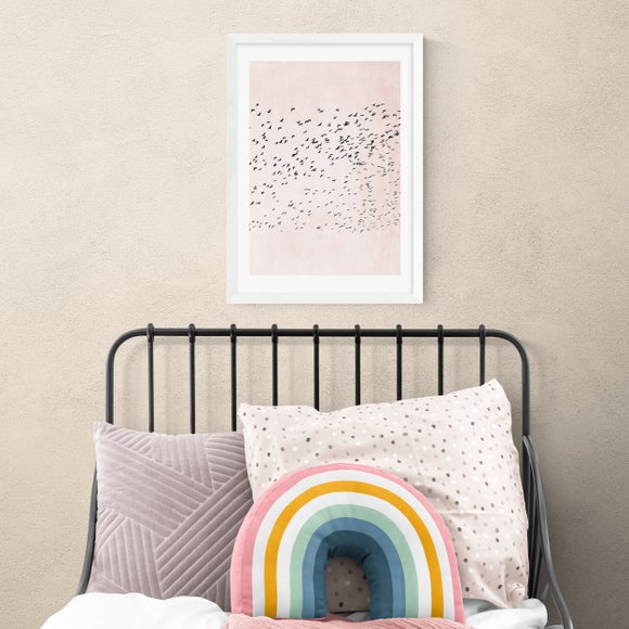 East End Prints Moving On (Pink) Print