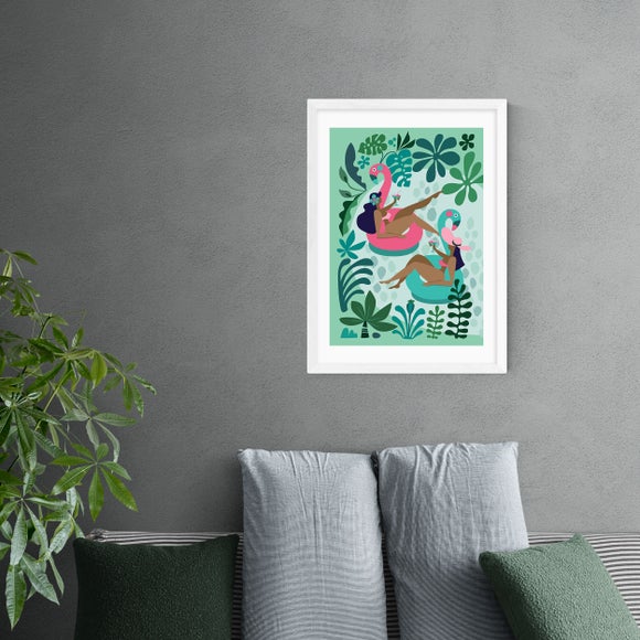 Summer Girls Print Green