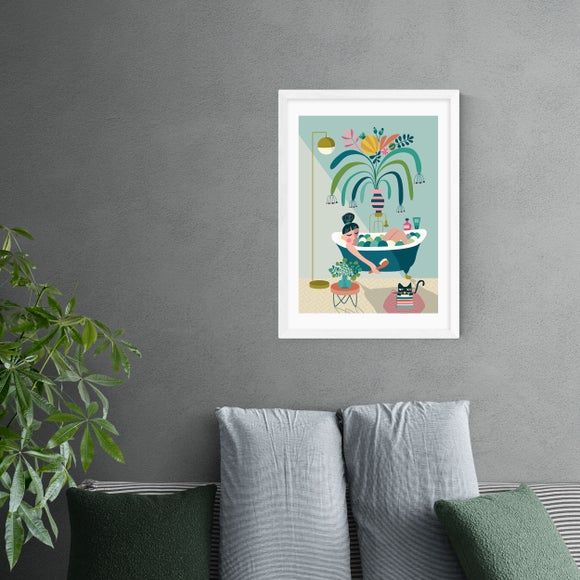East End Prints Relaxing Bath Print