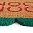 Scallop Knock Knock Doormat 40x60cm Green