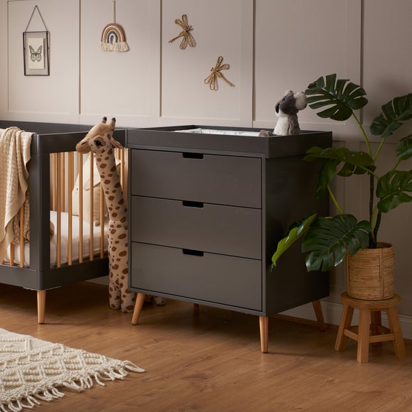 Baby cabinet with store changing table