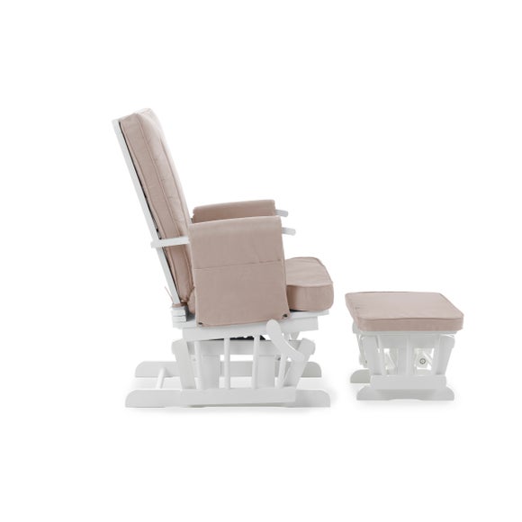 Obaby Deluxe Reclining Glider Chair and Stool Dunelm