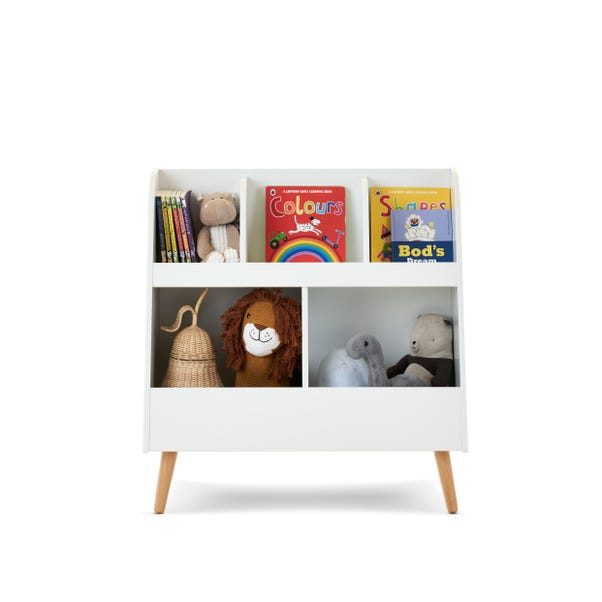 OBaby Maya Toy Storage Box, White & Natural | Dunelm