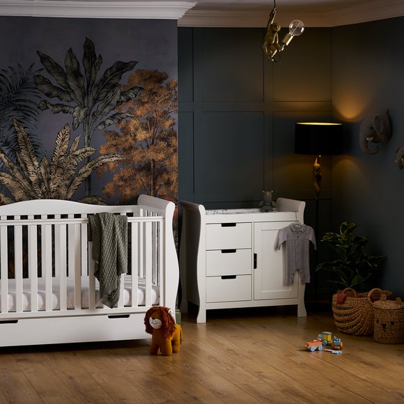 OBaby Stamford Luxe 2 Piece Nursery Room Set, Pine Dunelm