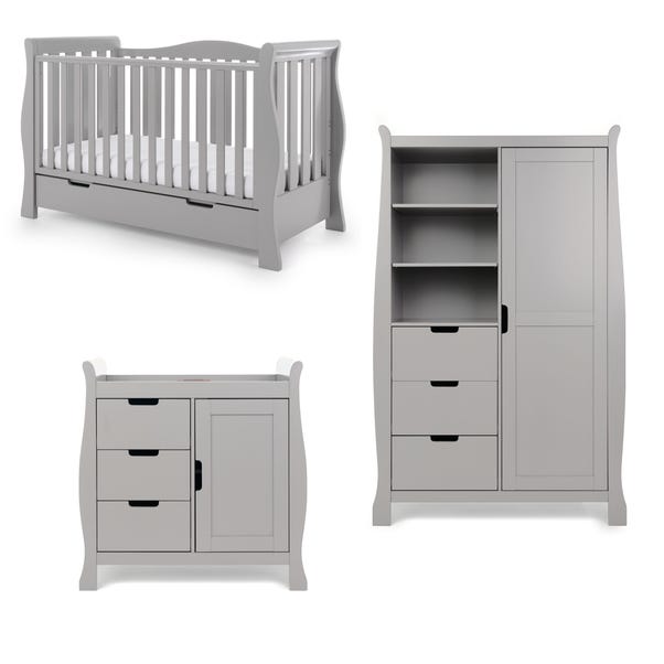 Obaby Stamford Luxe 3 Piece Nursery Room Set, Pine image 1 of 6