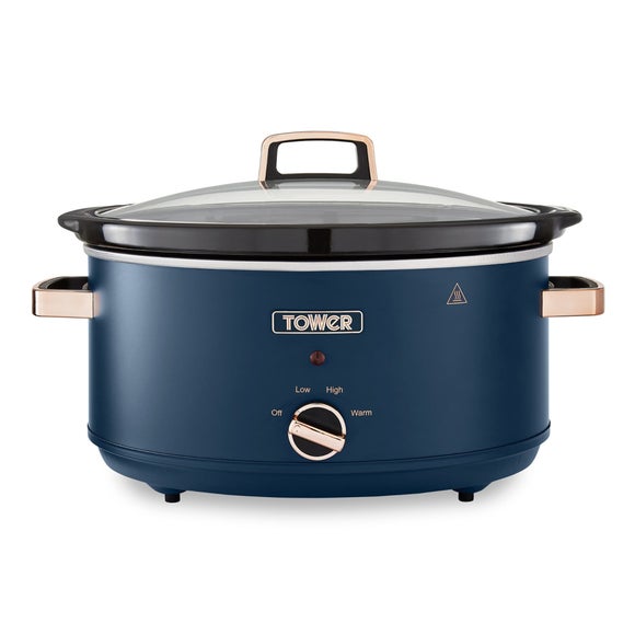 Tower 6.5L Navy Cavaletto Slow Cooker Dunelm