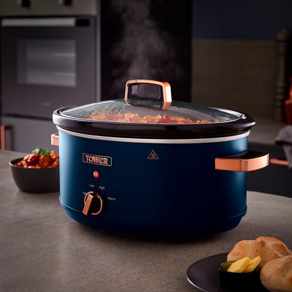 Tower 6.5L Navy Cavaletto Slow Cooker image 1 of 4