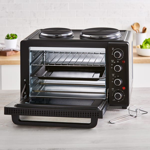 Tower 32L Black Mini Oven with Hot Plates image 1 of 3