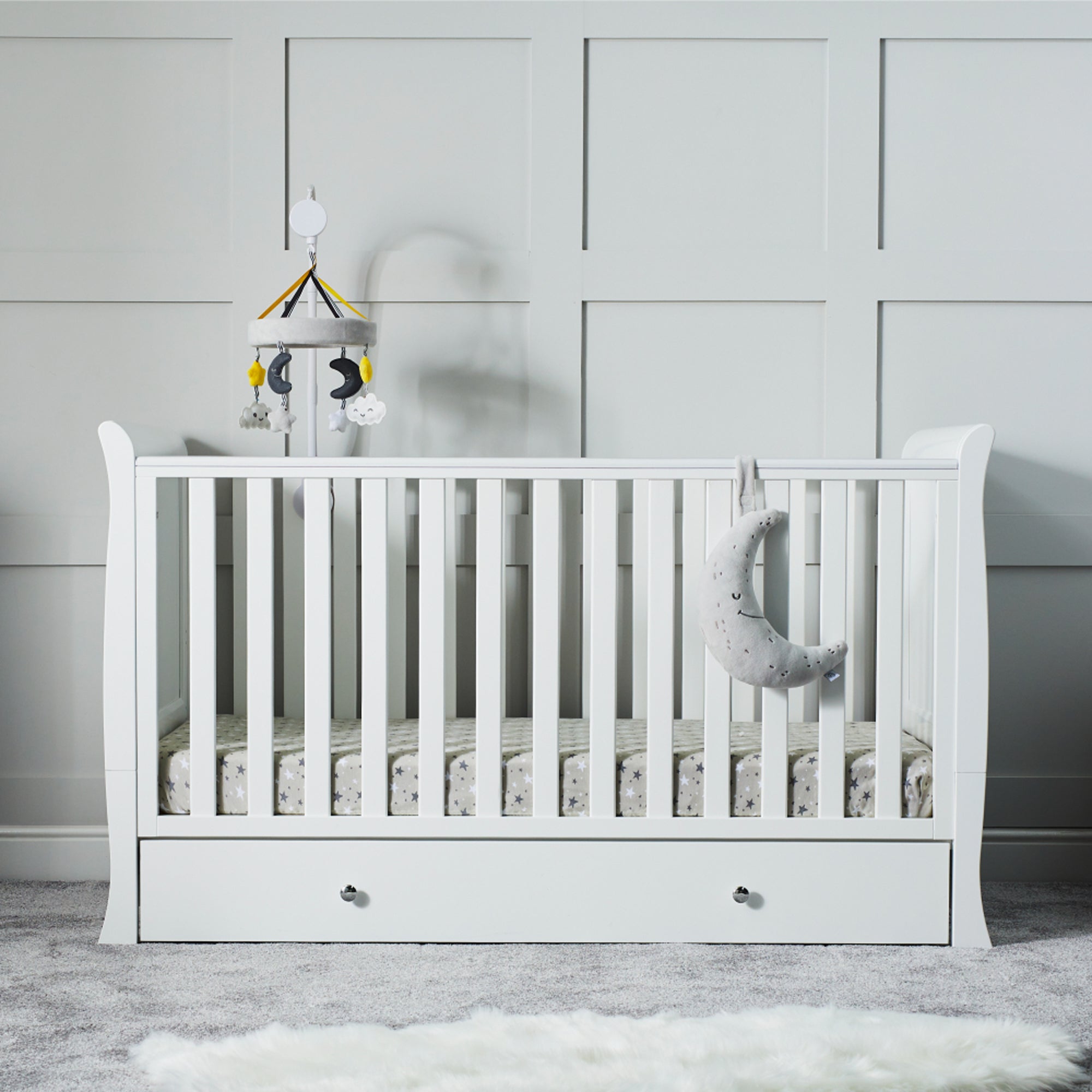 Photos - Cot Ickle Bubba Snowdon Classic  Bed White 