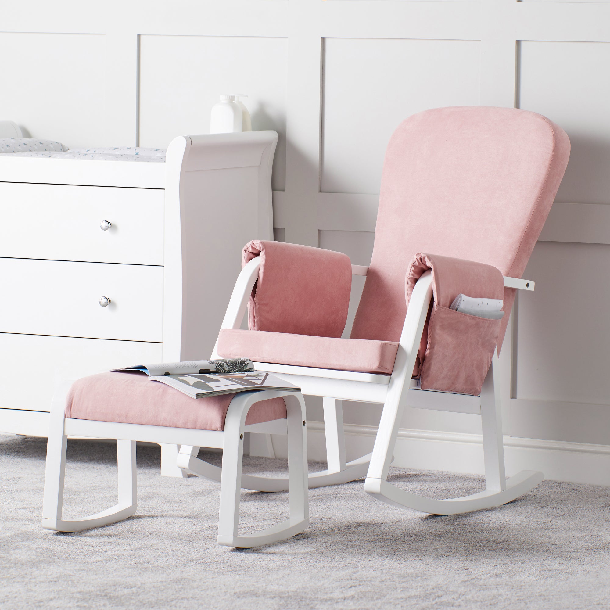 Ickle Bubba Dursley Rocking Chair Stool Pink