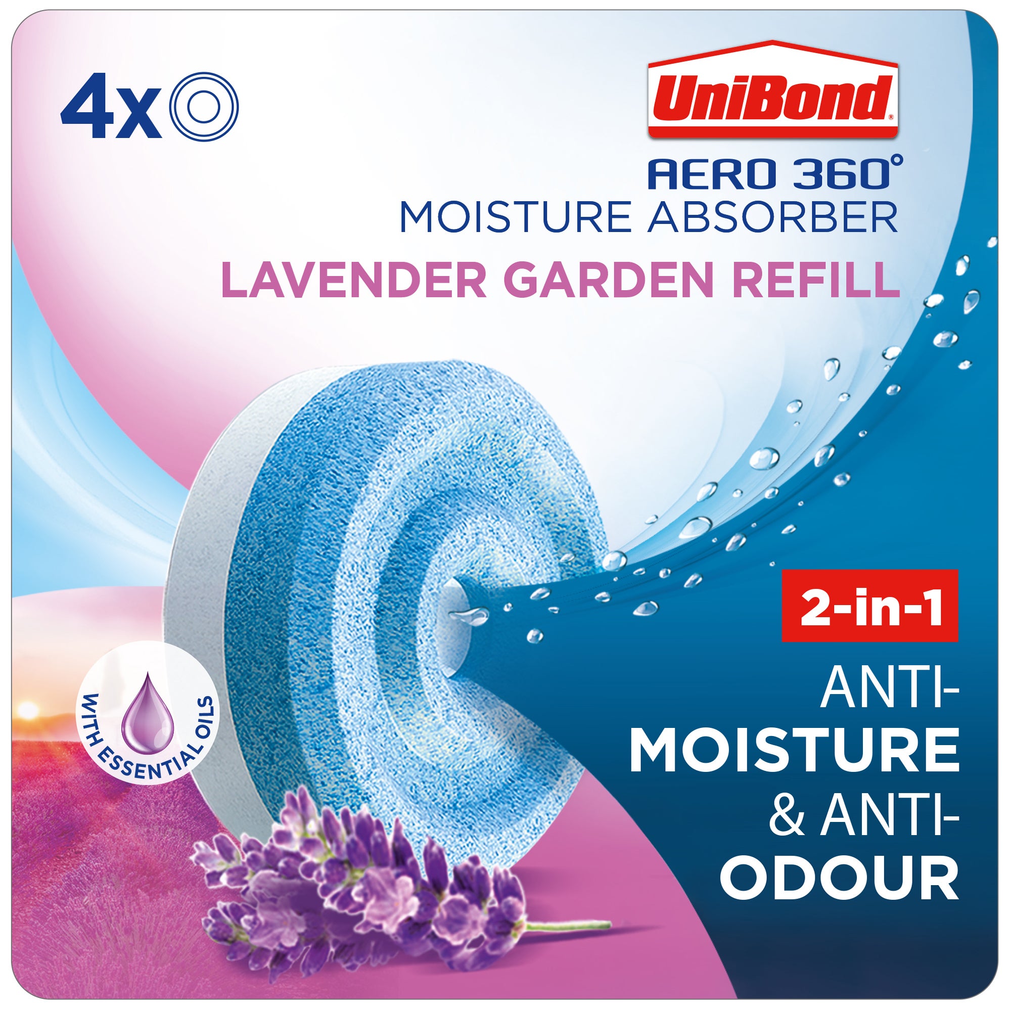UniBond Aero 360 Lavender Refills x4