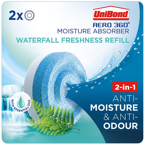 UniBond Aero 360 Waterfall Freshness Refills x2 image 1 of 8