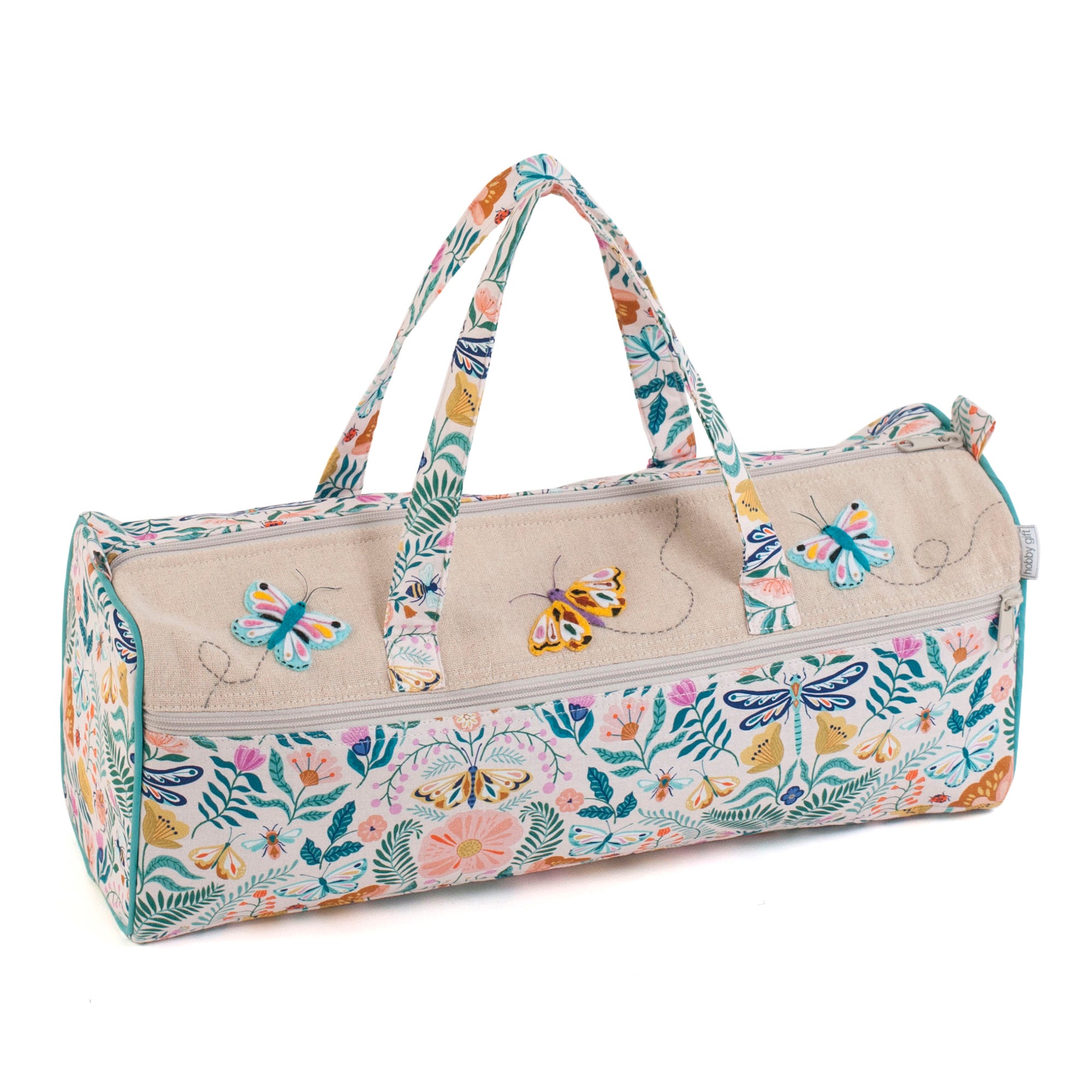 Hobby Gift Flutterby Applique Knitting Bag Multi | Dunelm