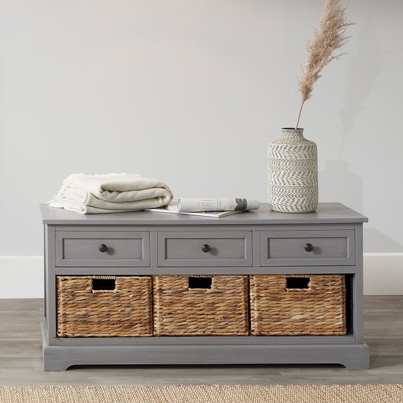 Grey and outlet pine sideboard