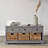 Pacific Devonshire Sideboard, Grey Painted Pine Grey