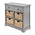 Pacific Devonshire 6 Drawer Chest, Grey Painted Pine Grey