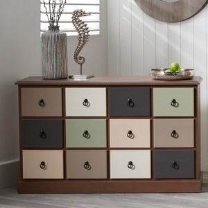 Pacific Loft 12 Drawer Sideboard- Pine