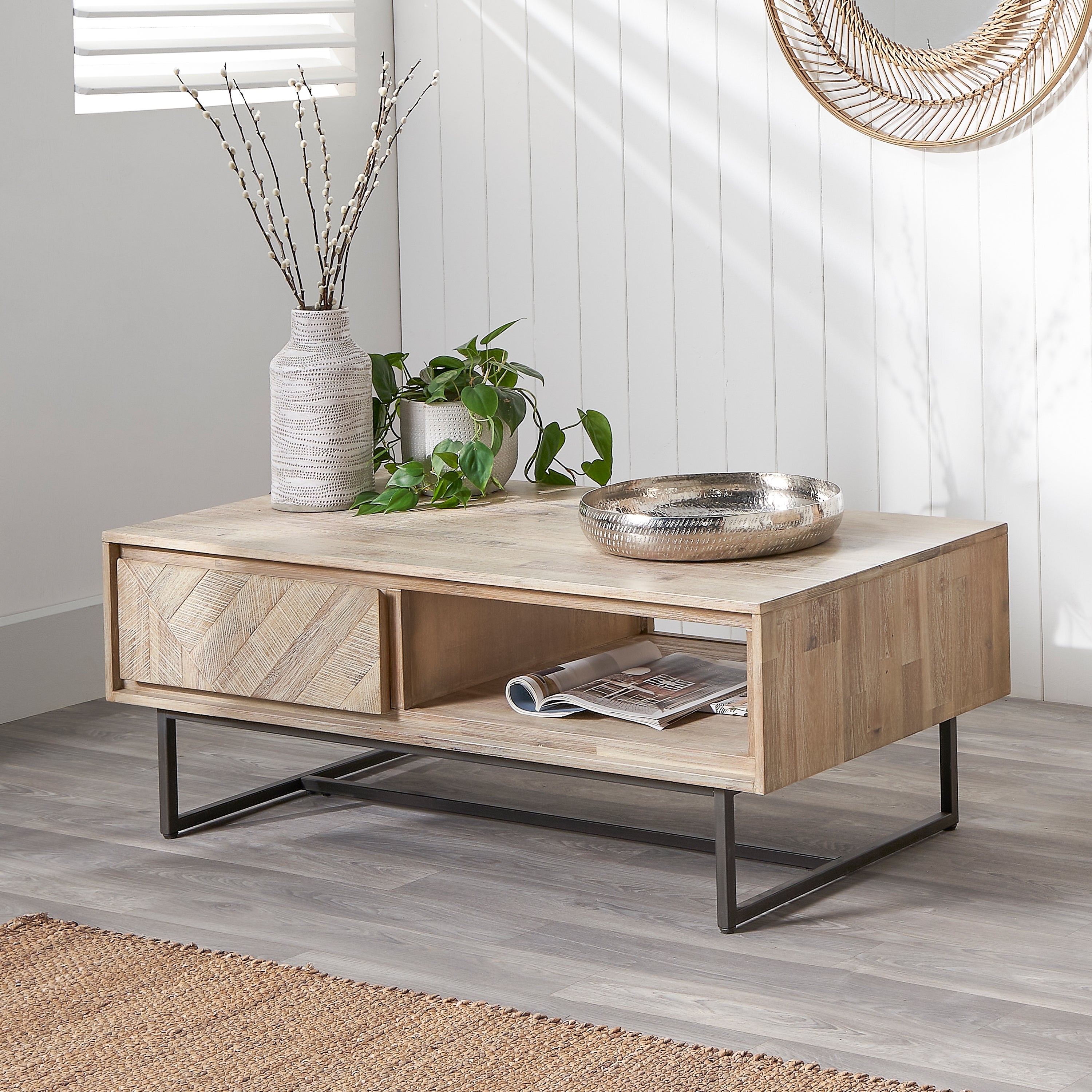 Pacific Marca Coffee Table, Natural Natural
