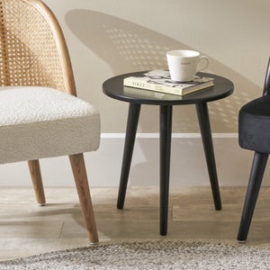 Pacific Chelmsford Side Table- Black Painted Pine