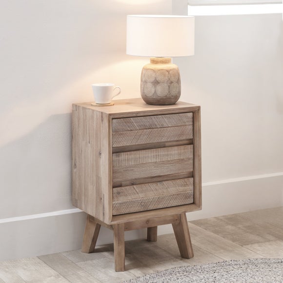 Acacia wood shop bedside tables