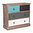 Pacific Loft 4 Wide Drawer Chest, Pine MultiColoured